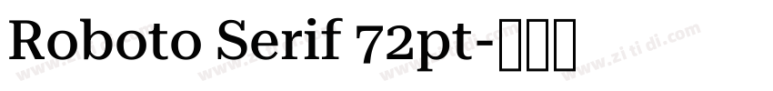 Roboto Serif 72pt字体转换